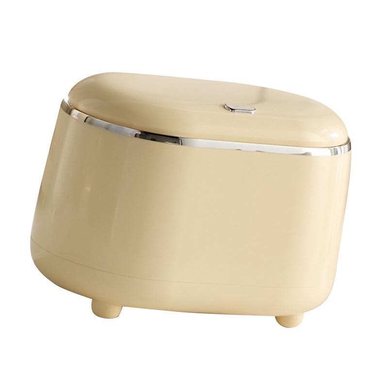 Desktop Trash Can with Lid Small Detachable Countertop Garbage Can