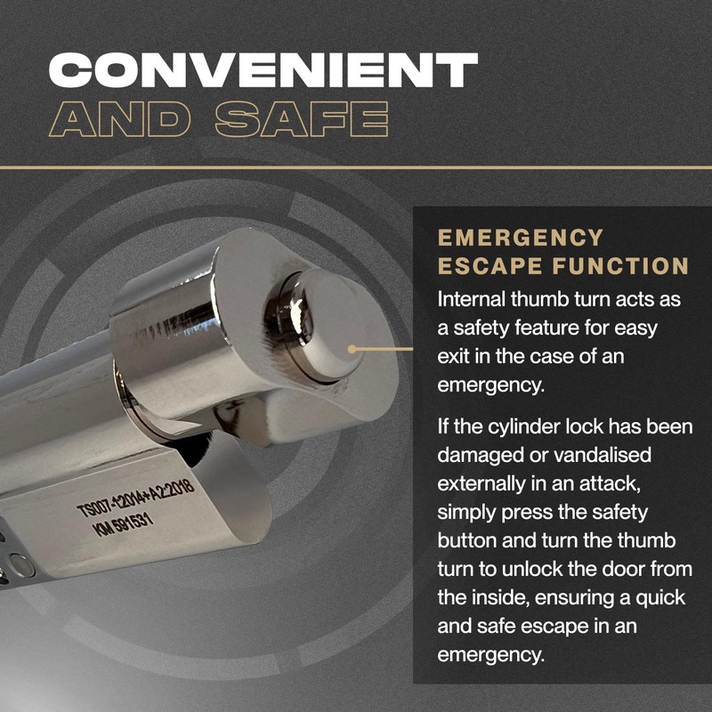IRONWORX® Spectre Nickel 45mm (Turn) / 55mm (Key) (100mm) Maximum-Security