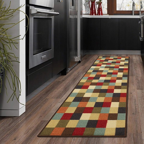Ottomanson otto home collection runner rug, 21" X 59", Multicolor Checkered