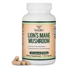 Organic Lions Mane Mushroom Capsules (120 Count), for Brain Support