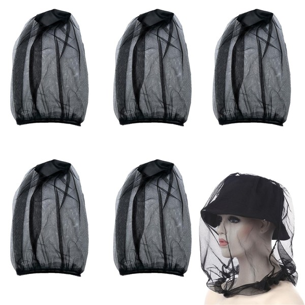 5 PCS Midge Nets For Head, Midge Net, Nylon Mosquito