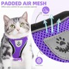 PUPTECK Cat Harness and Leash Set Escape Proof Reflective Cat
