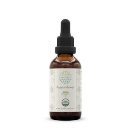 Passionflower B60 USDA Organic Tincture | Alcohol-Free Extract, High-Potency Herbal Drops | Certified Organic Passionflower (Passiflora incarnata) Dried Leaf and Herb (2 oz)