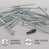SKIR'CO Pack of 60 Galvanised Steel Wood Screws 5.0 x