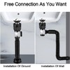 Asllosce Bathroom Sink Drain Kit with Flexible Expandable P-Trap Sink