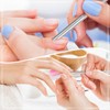 Cuticle Pusher Tool, Professional Nail Tools Set With 50 Grit