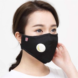2Pcs Washable Reusable PM2.5 Anti Air Pollution Face Mask with 20pcs Filters (Can be used by both men and women)