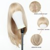 Esmee Long Straight Blonde Wigs for Women with Fringe, Natural