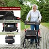 ProTraverse Foldable Rollator Walker with Seat, Standard Height Lightweight Rollator
