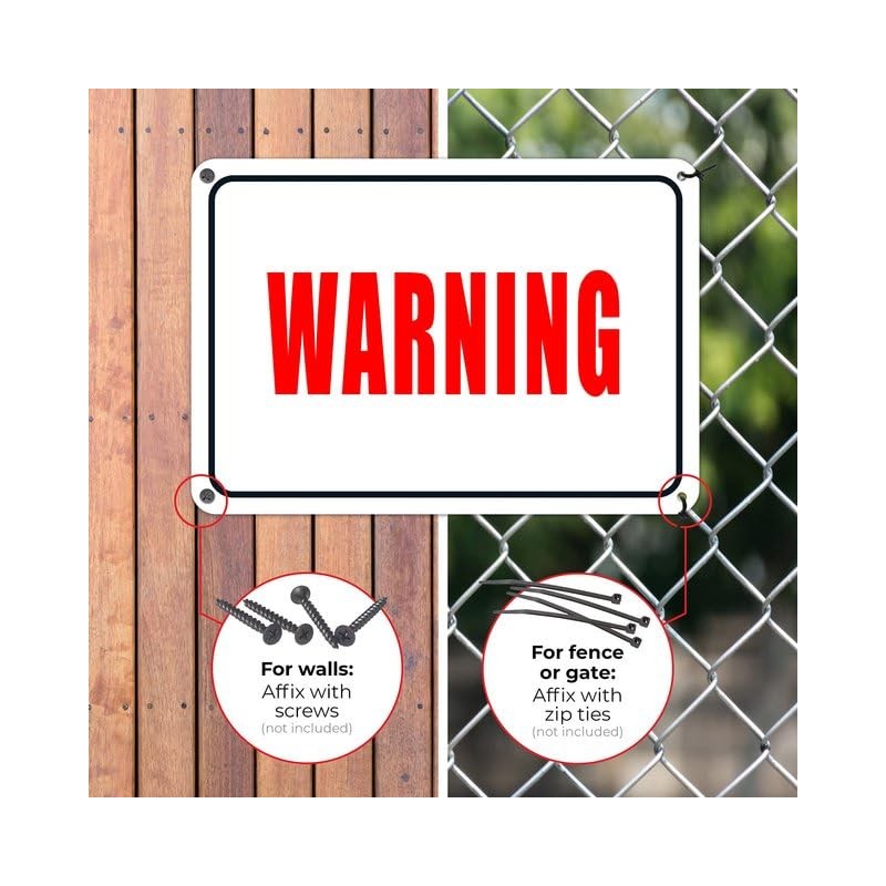 Estiyond Danger Cliff Edge Sign Metal Aluminum Tin Sign Uv