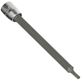 Koken 1/4 (6.35 mm) SQ. Hex Bit Socket, Total Length: 3.9 inches (100 mm), 0.1 inches (3 mm), 2010M.100-3