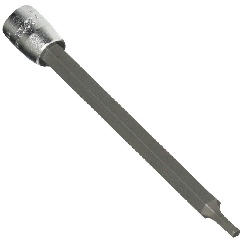 Koken 1/4 (6.35 mm) SQ. Hex Bit Socket, Total Length: