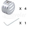 4Pcs Motorcycle Spark Plugs Head Bolt Cover for Harley Sportster