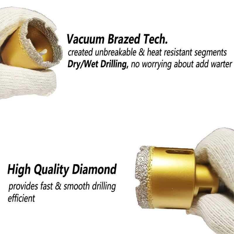 Antengdatool 3 Inch Dry/Wet Diamond Hole Saw for Angle Grinder