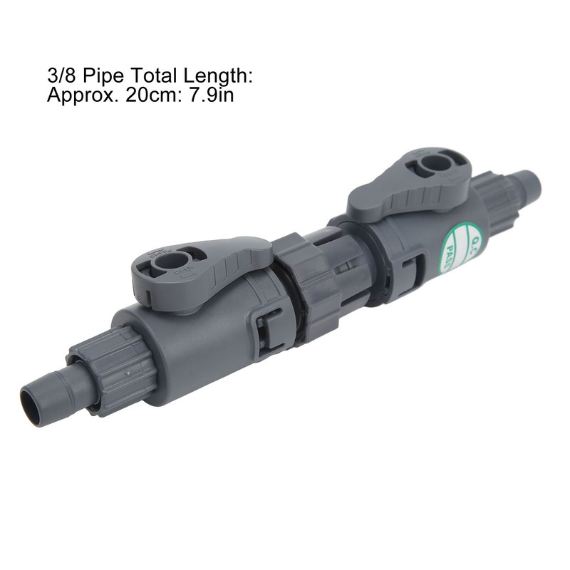 Aquarium Water Control Connector Double Valve Leakage Proof Quick Release