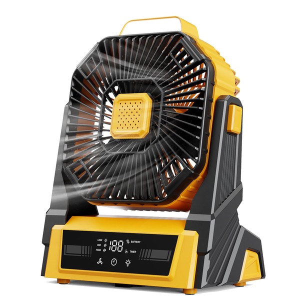 KopBeau KopBeau Portable Camping Fan with Lights, 20000mAh Rechargeable Battery