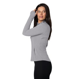 90 Degree By Reflex Women's Lightweight, Full Zip Running Track Jacket - Weathervane Fleece Lined - Medium