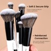 MAANGE Set de Brochas de Maquillaje, 10PCS Brochas para Maquillaje
