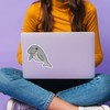 2 x 10cm Cute Manatee Vinyl Stickers - Sea Cow