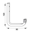 Secotec Universal Hooks Galvanised 80 x 120 mm Load Capacity