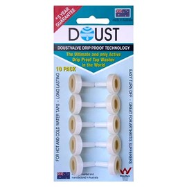 Doust Plumbing Products DVP-10 DoustValve Tap Washer 10 Pack, 15 mm Size