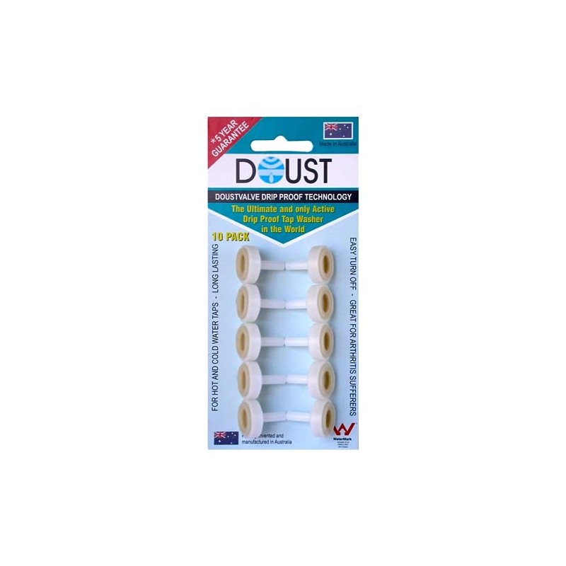 Doust Plumbing Products DVP-10 DoustValve Tap Washer 10 Pack, 15