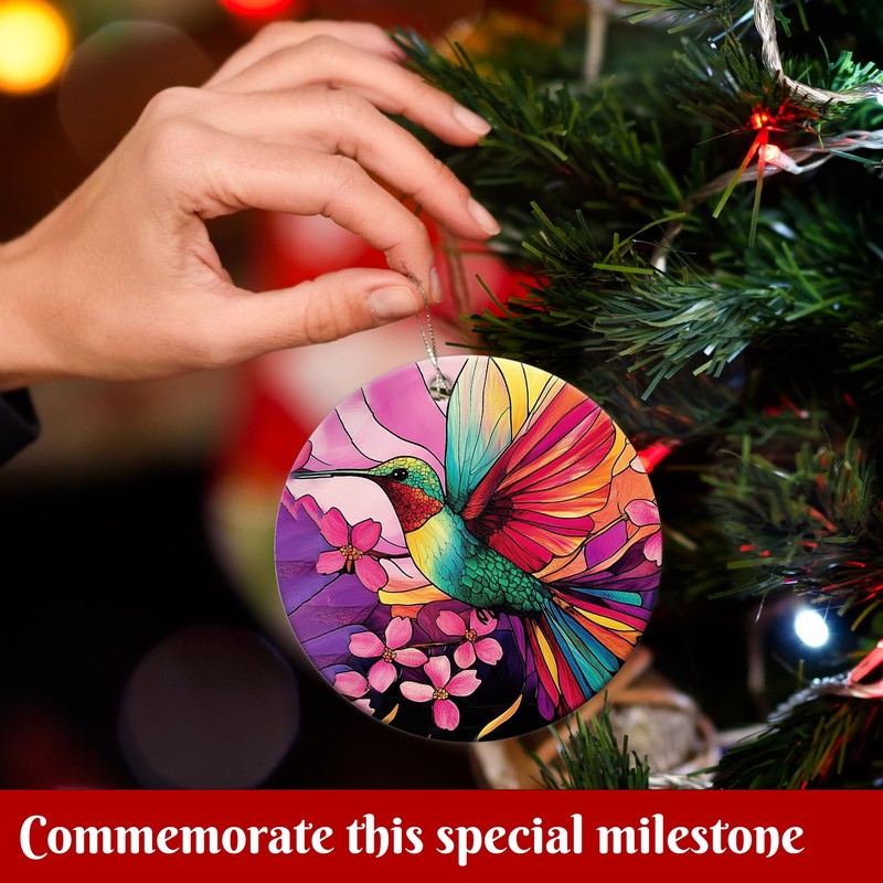 Retro Humming Bird Christmas Ornaments Gifts for Humming Bird Lovers,