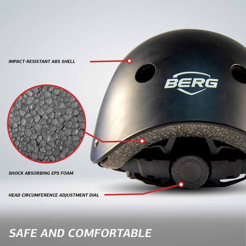 BERG Unisex-Baby Helmet, Black, S
