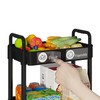 Laiensia 3-Tier Storage Carts,Multifunction Utility Rolling Cart Kitchen Storage Organizer,Mobile