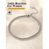 U7 Foot Bracelet Simple Style Barefoot Jewelry 316L Stainless Steel