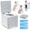 Orzbow Portable Potty for Toddler Travel, Foldable Car Potty with