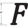 Prime-Line MP4248 House Address Letter "F", Black Finish, Zinc Die