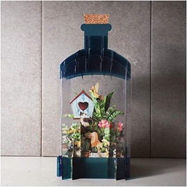 Message in a Big Bottle Greeting Card - Garden Birdhouse