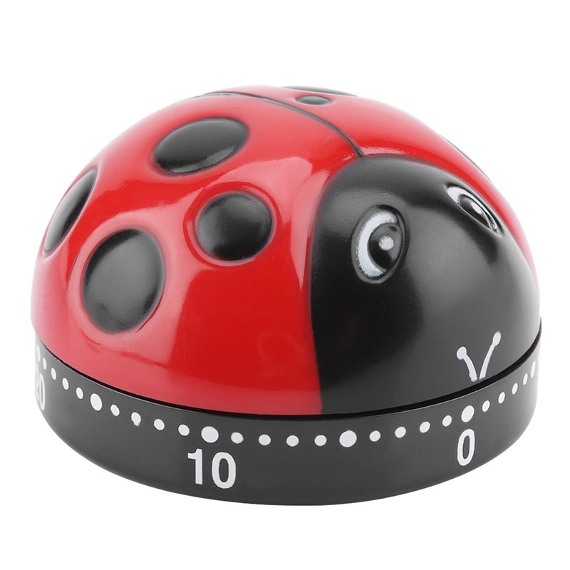 Kitchen Timer, Ladybug Kitchen Timer, 60 Minutes Egg Timer Wind
