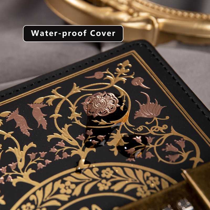 TIEFOSSI Sealed Journal for Women, Vintage Flower Diary with Combination