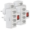revolt Quadruple Sockets: Set of 4 4-Way Euro Sockets with