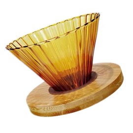 COHEALI 1 Set Decorative Coffee Funnel High Borosilicate Dripper with Stand Compact for Household Brewing Easy to Clean and Reusable Coffee Supply