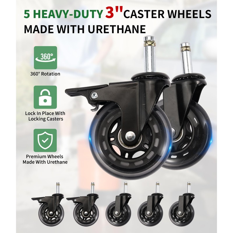 Bucket Dolly with Wheels,Heavy-Duty 360°Rolling Car Wash Bucket Dolly with