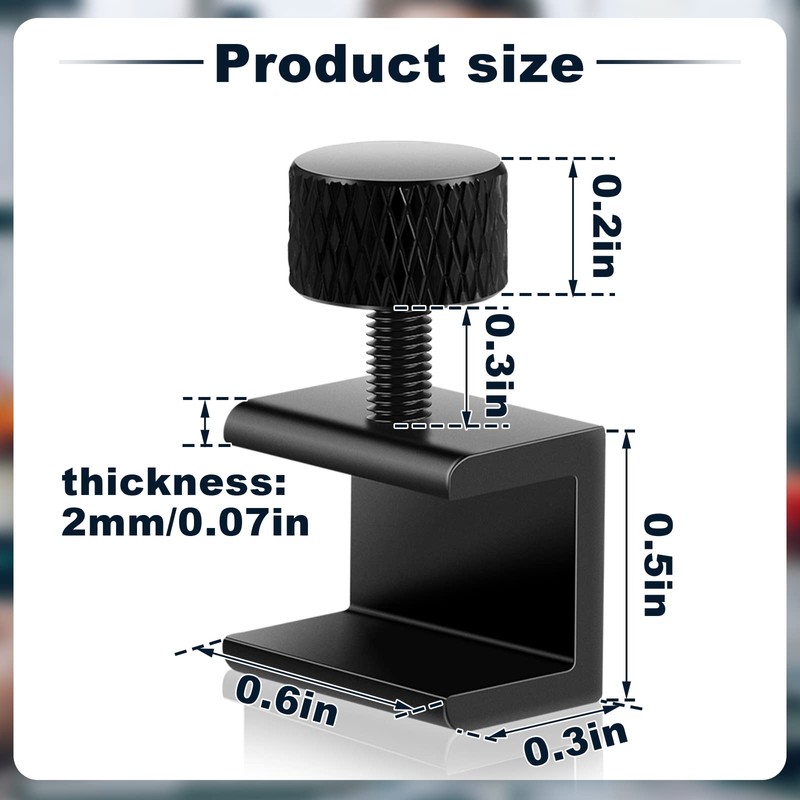 3D Printer Glass Bed Clips Clamps Adjustable Fixed Clips Compatible