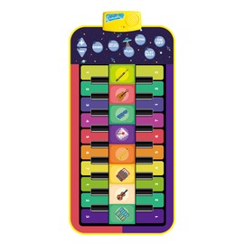 Piano Mat for Kids Double Keyboard Music Play Mat Build In Song Accompaniment Crawling Mat Piano Early Education Toy