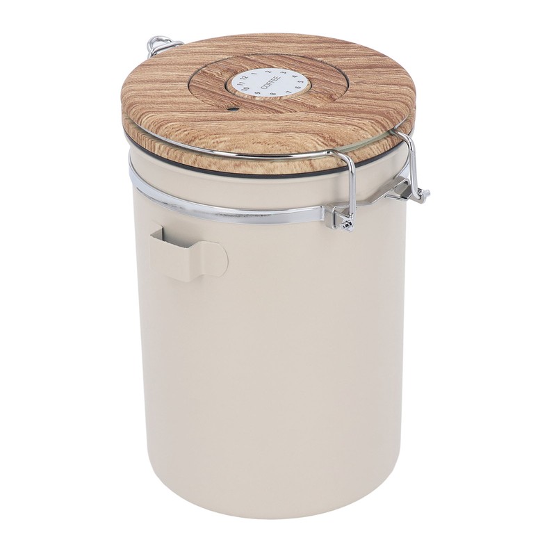 Coffee Canister 1.8L Stainless Steel Airtight Coffee Bean Storage Container