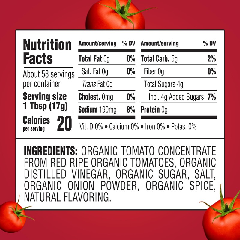 Heinz Organic Tomato Ketchup, 32 oz Bottle