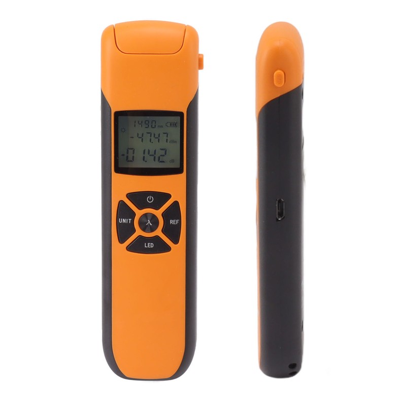 Mini Optical Power Meter High Accuracy Rechargeable Portable Fiber Optic