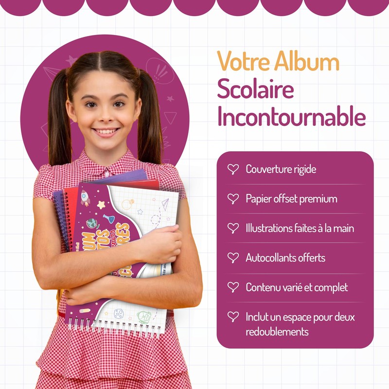 School Photo Album - Kindergarten, Elementary, Middle School and High