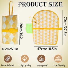 JYJLLM Portable Changing Mat, Portable Changing Mat, Travel Changing Mat for Babies, Waterproof, Foldable, Wipe Clean, for Home and Outdoor