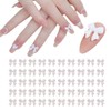 HappyHome 50pcs Large 3D Nail Parts Ribbons 3D Nail Art