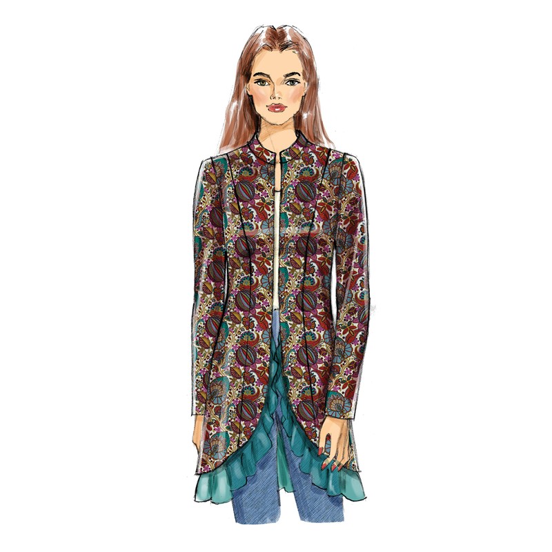 Butterick Patterns Women's Open and Button Closure Jacket Sewing Patterns,