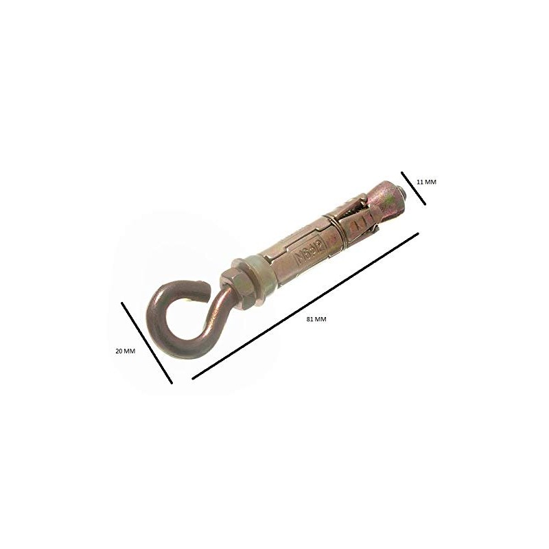 24 x Shield Anchor Eye RAWL Bolt Fixings M6 x