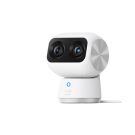 eufy Security Indoor Cam S350, Dual Cameras, 4K UHD Security Camera with 8× Zoom, 360° Camera, Baby Monitor, Pet Camera, Human/Pet Detection, AI Tracking, 2.4G/5G Wi-Fi, Plug in