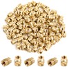 120PCS 3D Printing Brass Nuts M3x4x5mm Threaded Insert Knurled Brass